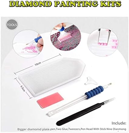 Diamond Art, DIY Dimond Pantings за возрасни деца уметнички броеви комплети, wisteria цвет 5D дијамантски точки со целосна вежба
