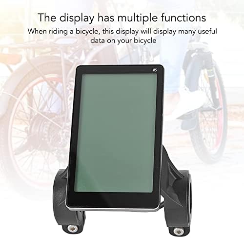Cosiki Електричен СКУТЕР LCD Дисплеј, Лесен Електричен Велосипед M5 LCD ДИСПЛЕЈ ABS ЗА Рачки со Дијаметар од 31,8 mm
