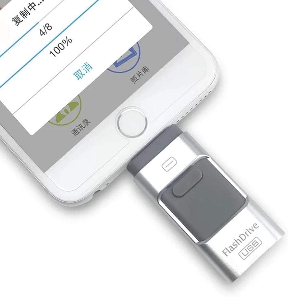 512GB USB Флеш Компатибилен со iPhone iPad &засилувач; КОМПЈУТЕР, 3-во-1 USB Микро USB &засилувач; iPhone Конектор Палецот Диск Меморија