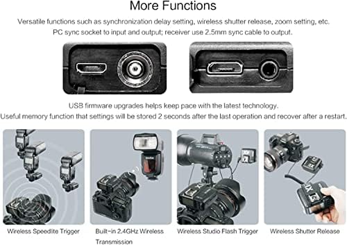 GODOX X2T-N W/S2 Држач За Држач TTL Безжичен Предавател За Активирање На Блиц со 2x Godox X1R-N Приемник За Flash Speedlite На Никон Камера,