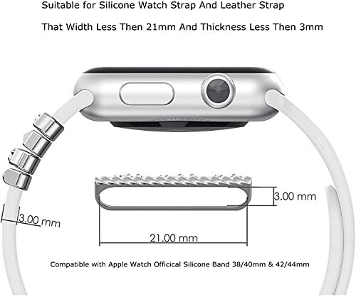 5 Парчиња/сет Tomcrazy Гледајте Шарм за Apple Watch band 49mm 41mm 45mm Жени, Дијамантски Метални Накит Декоративни Прстенести Јамки за