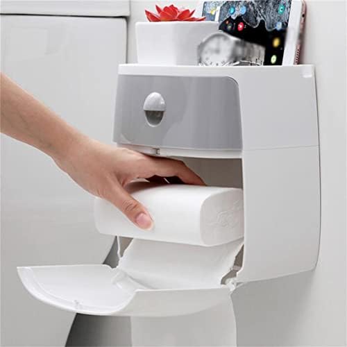 Dingzz Двослојна Хартиена Крпа Кутија За Складирање Решетка За Тоалетна Хартија Дома Без Удирање