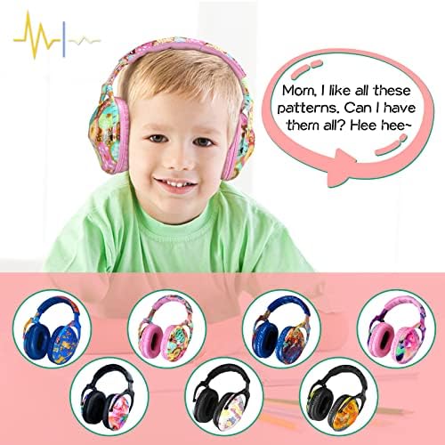 Слушални слушалки за откажување на бучава за деца, деца за заштита на ушите до чудовиштето џем, воздушно шоу, концерти, настани, идеални ушни мафини за намалување на