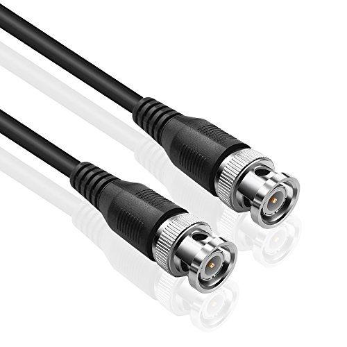 Кабел TNP BNC - Adapter за конектор за проширување на машки до машки, RF Professional RG -58/U одделение коаксијален кабел за жици