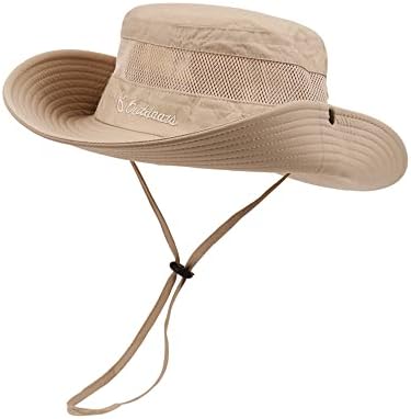 Uttpll сонце капа за мажи жени водоотпорни капи upf 50+ капа за заштита од сонце со дише сафари ветропороф риболов капа