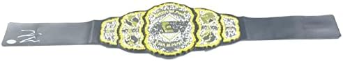 Џон Силвер го потпиша Шампионскиот Појас ПСА/ДНК АЕВ NXT Автограмно Борење - Автограмирани Наметки За Борење, Стебла И Ремени