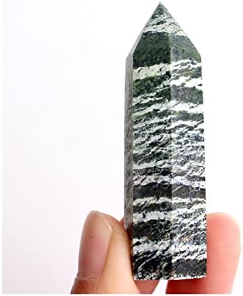 Ruitaiqin shitu 1pc 50-60mm Природно полиран зелено стапче кристал камен Обелиск рок кварц Поинт Реики заздравувачки приврзок ѓердан