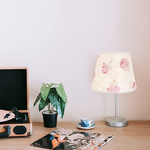 Луксузни канцелариски биро додатоци клип на ламба за сенка на ламба ткаенина цветна абажур за ламба за маса и светло на подот 8. 65х8. 65x6.
