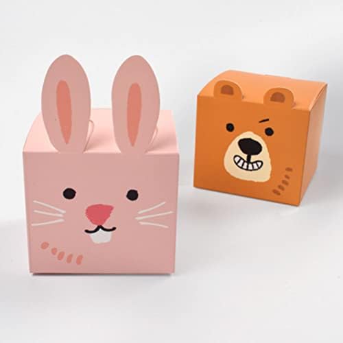 Didiseaon Велигденски третирачки кутии 12 парчиња, Велигденски зајаче кутии хартија Велигденска кутија за подароци чоколадо бонбони кутии
