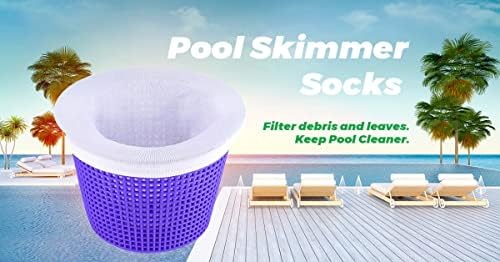 Skimmer чорапи за базени за ревиато 40 за филтри за базени, филтри за корпи и обезмастувачи за да ги филтрираат остатоците и лисјата, системот