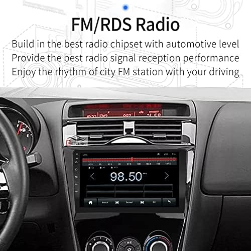 За Mazda-RX8-2009-2011 Радио, Вграден Во Carplay&засилувач; Android Auto 1g RAM МЕМОРИЈА 32G ROM GPS Навигација Bluetooth EZoneTronics