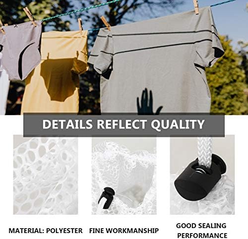 SOLUSTRE 5 парчиња врвка За влечење Организирајте Кло Блуза Играчка Облека Нето Бели Организаторски Чанти Перење Домашни Чорапи