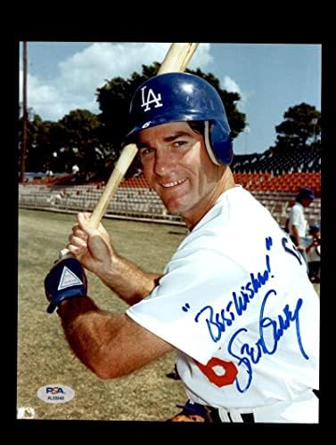 Стив Гарви ПСА ДНК потпиша 8х10 Фото Автограм Доџерс - Автограмирани фотографии од MLB