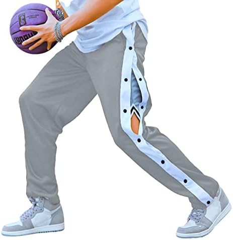 Дејек Машки солза кошаркарски панталони Високо Сплитско копче за прицврстување, случајни постери за џебови со џебови