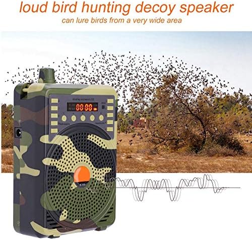 Звучник за лов на рехомија, преносен електронски повикувач на птици на отворено, лов на декорации повици за далечински контролер