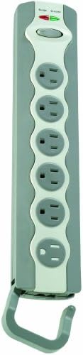 Coleman Cable 046408806 6-Outlet Computer Surge Protector со кабел од 4 метри