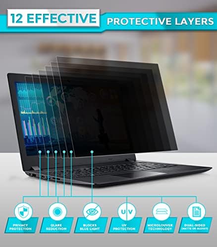 ПИС лаптоп екран за приватност 14 инчи за Lenovo HP Dell - Отстранлив лаптоп екран за приватност за приватност за 16: 9 - Филтри