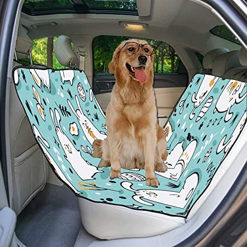 Еневоткс Куче Седиште Покритие Прилагодено Гламур Дизајн Стил Креативно Печатење Автомобил Седиште Капаци За Кучиња Водоотпорен Нелизгање