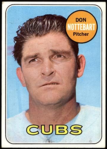 1969 Топпс # 593 Дон Нотебарт Чикаго Cubs VG/EX+ CUBS