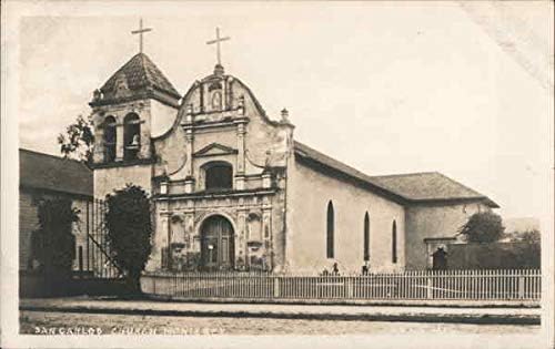 Црквата Сан Карлос Монтереј, Калифорнија Калифорнија Оригинална античка разгледница
