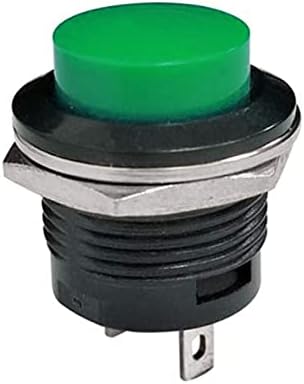FACDEM 1PCS R13-507 Моментарна SPST Нема црвено црно бело жолто зелено црно тркало за копче за копче за копче AC 6A/125V 3A/250V