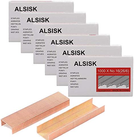 Стандардни степени на Alsisk, должина од 1/4 инчи, 6 кутии-6000 парчиња, злато од роза