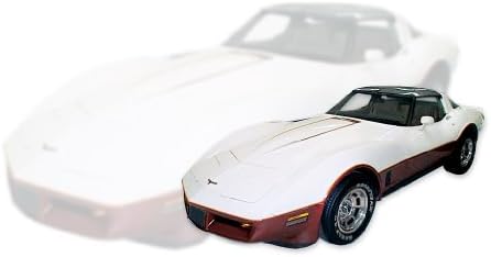 Замена на Феникс Графикс за 1981 1982 1982 година Chevrolet Corvette со двојни бои за бои и комплет за ленти - сива
