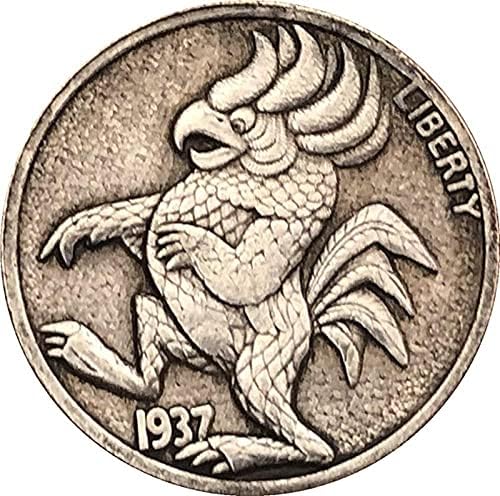 21мм Античка Монета САД Бао 牛 流 汉 монети 1937Д ЗАНАЕТИ 70коин колекција комеморативна Монета