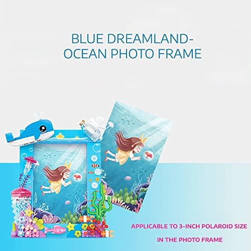 Океан Блок за градење на рамки за слики, 2x3 инчни морски суштества рамки за слики, играчки од ајкули за момчиња, подводни светски
