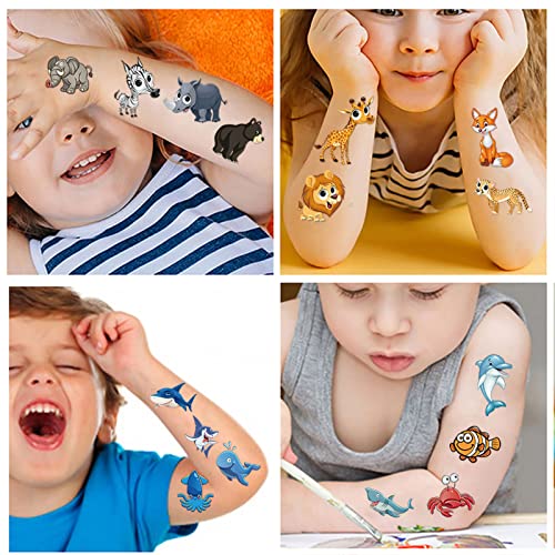 60 Листови 800 Стилови Привремени Тетоважи За Деца, Мешани Стилови Водоотпорни Налепници За Тетоважи За Момчиња И Девојчиња