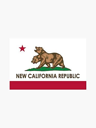 Нова калифорниска република винилна декларална браник налепница wallиден лаптоп прозорец налепница 5 “