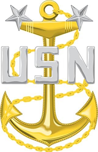 Главниот Ситен Офицер На Американската Морнарица Воен Ветеран Служеше Налепница За Прозорец Браник Винил Налепница 3.8