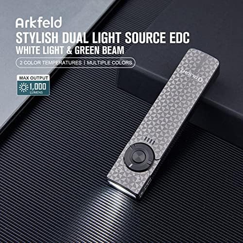 Olight Arkfeld 1000 Lumens Dual Light Source EDC Flashlight со I3T EOS 180 Lumens Dual-Output Slim EDC Flashlight