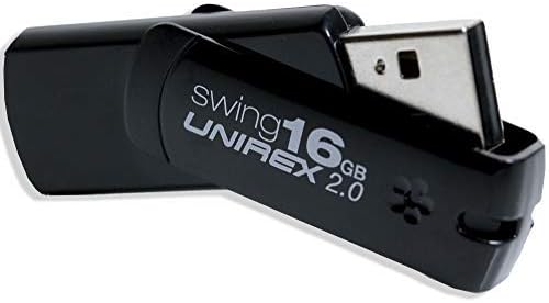Unirex Замав 4GB USB 2.0 Палецот Диск, Црна | Меморија Стап Складирање Е Компатибилен Со Компјутер, Таблет, или Лаптоп