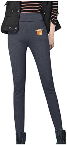Shusенски женски јагнешко задебелени топло печатено џемпери пакет стапало зимски лабави панталони удобни панталони од руно