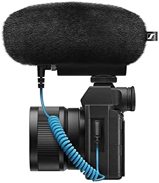 Сенхајзер Професионална Мке 400 Насочен Микрофон Со Пушка На Камера Со 3,5 mm TRS И TRS Конектори ЗА DSLR, Mirrorless &засилувач; Мобилен,