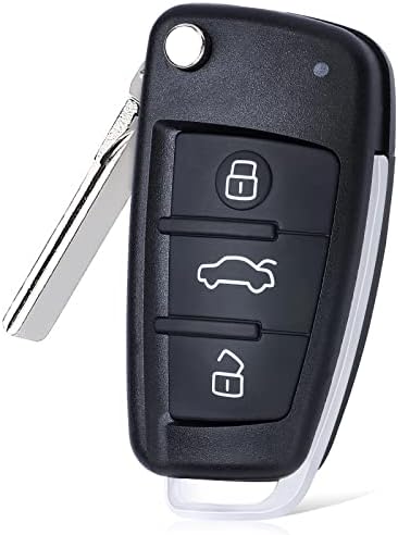 Aichiyu Flip Далечински управувач клуч FOB IYZ3314 CAR KeyFob Transmiter за Audi A6 S6 Q7 2006 2007 2008 2009 2010 година 3 копчиња