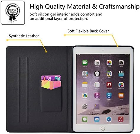 iPad 2018/2017 9.7 инчи случај, iPad Air 2 Case, iPad Air Case, Dteck Slim PU Folio Stand Smart Cover Auto Wake/Sleep Protective
