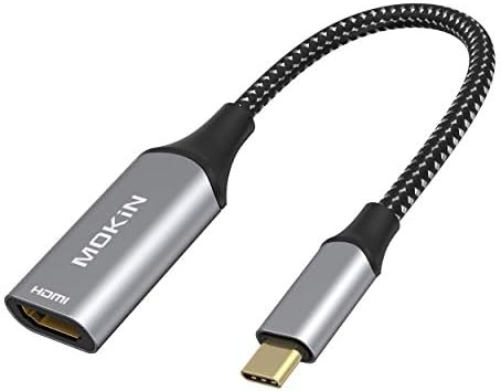 Mokin USB C до HDMI и USB C до VGA адаптер, HDMI поддршка 4K, VGA 1080P за MacBook Pro Air 2019 или други USB C уреди