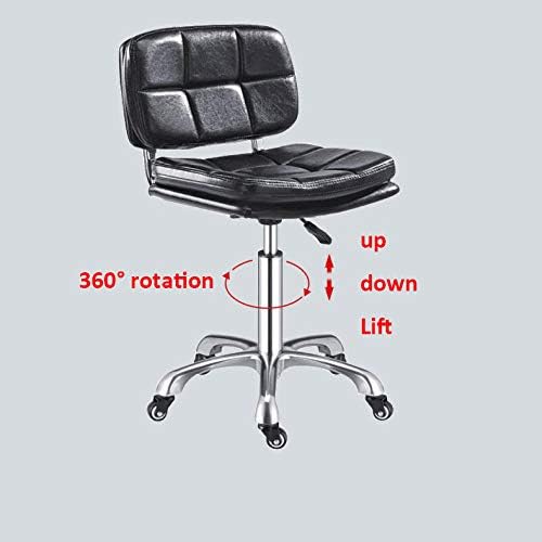 Столче за лифт на гас на тркалото ， мали en столици со сиво синтетичко кожено седиште ， прилагодлива висина 43-58 см ， Поддржана