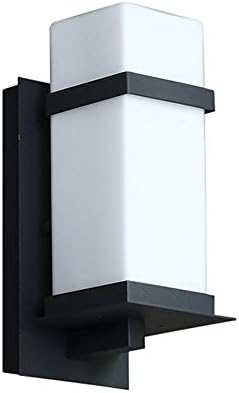 Oxvue гроздобер стил на отворено wallидно светло - црна, замрзнато стакло на отворено wallиден фенер за предни врати, тремови -