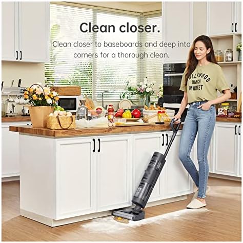 H12 безжичен влажен сув вертикален кат миење вакуум чистач за домашно само-чистење паметен апарат за домови