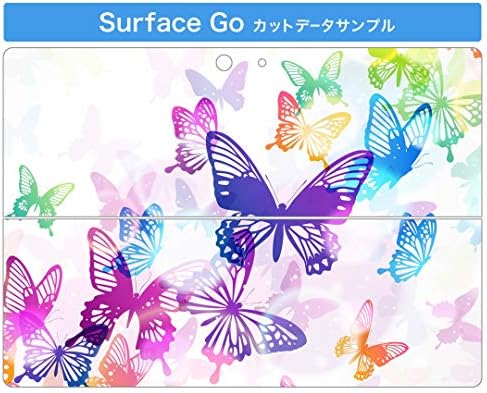 Декларална покривка на igsticker за Microsoft Surface Go/Go 2 Ултра тенки заштитнички налепници на телото 008073 Шарена пеперутка на виножито