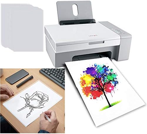 50 листови A4 Vellum Transfer Prail Trace Paper Transutle Printer Skitching Skitching Shemplays Pright Copying Printing Animation