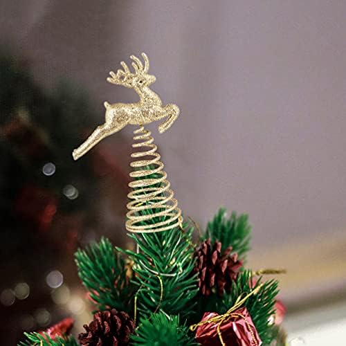 Pretyzoom 2pcs елка за елки, сјајни ирваси дрвја за дрво, елка елка Топ украс за украси за Божиќни забави