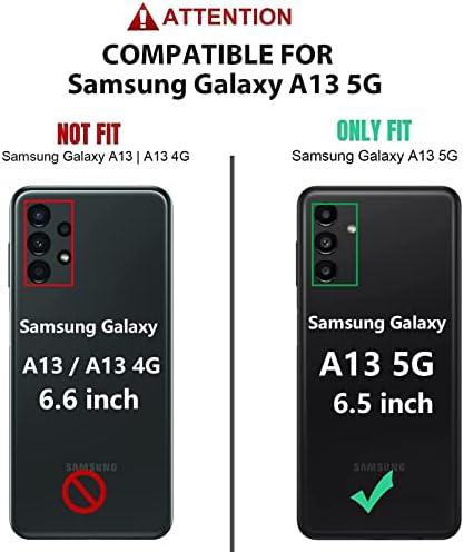 Галакси А13 5g Случај, Samsung A13 5G Случај, Со Заштитник На Екранот, [Воено Одделение] 16ft. Капка Тестирани Капак Со Магнетни