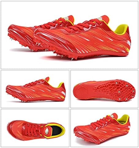 Професионални шила чевли за патеки за патеки и чевли за трчање на терен за спринт и средно растојание за мажи жени деца деца што дишат трки скокаат спринт, трчаат па