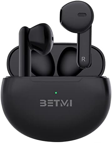 БЕТИ-Вистински Безжични Слушалки-Во-Уво Bluetooth5. 3 Слушалки-40h Playtime, IPX5 Водоотпорни TWS со Двојна Микрофон За Спорт, Лесни Слушалки