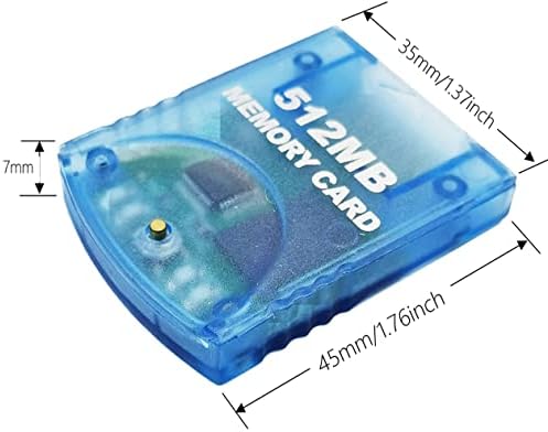 Hyamass 128mb Голема Брзина Gamecube Складирање Зачувај Игра Мемориска Картичка Компатибилен За Nintendo Gamecube &засилувач; Wii Конзола