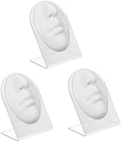 Исценети 3 сетови алатка за пирсинг на лице реквизит тренинг за бели силиконски човечки манекенски модел за вежбање на главата на